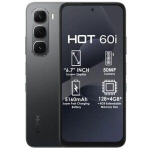 Infinix Hot 60i 6.78" 4GB RAM/128GB ROM Android 15-Black